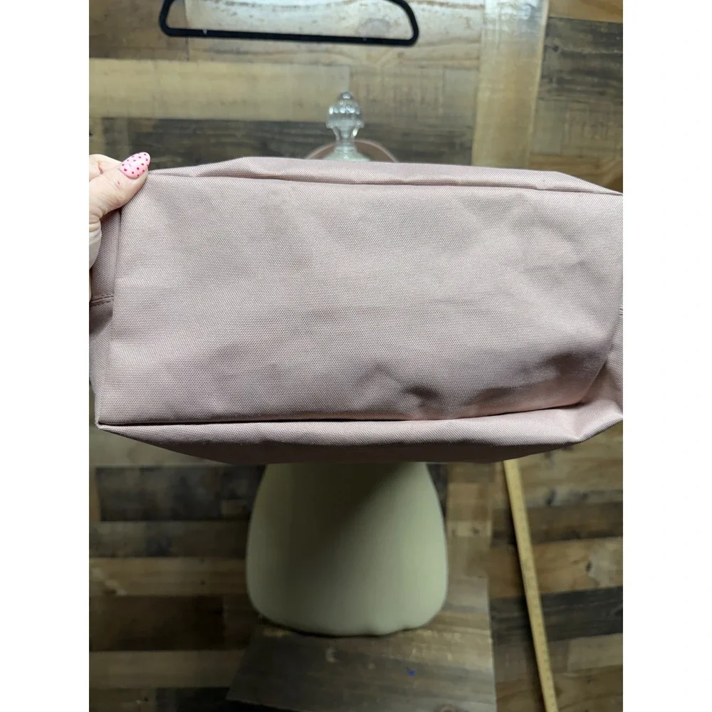 Herschel Supply Co Mica Zip Tote Bag Pink Canvas Large Shoulder Bag
